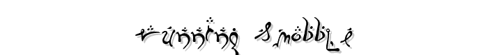 Running Smobble font